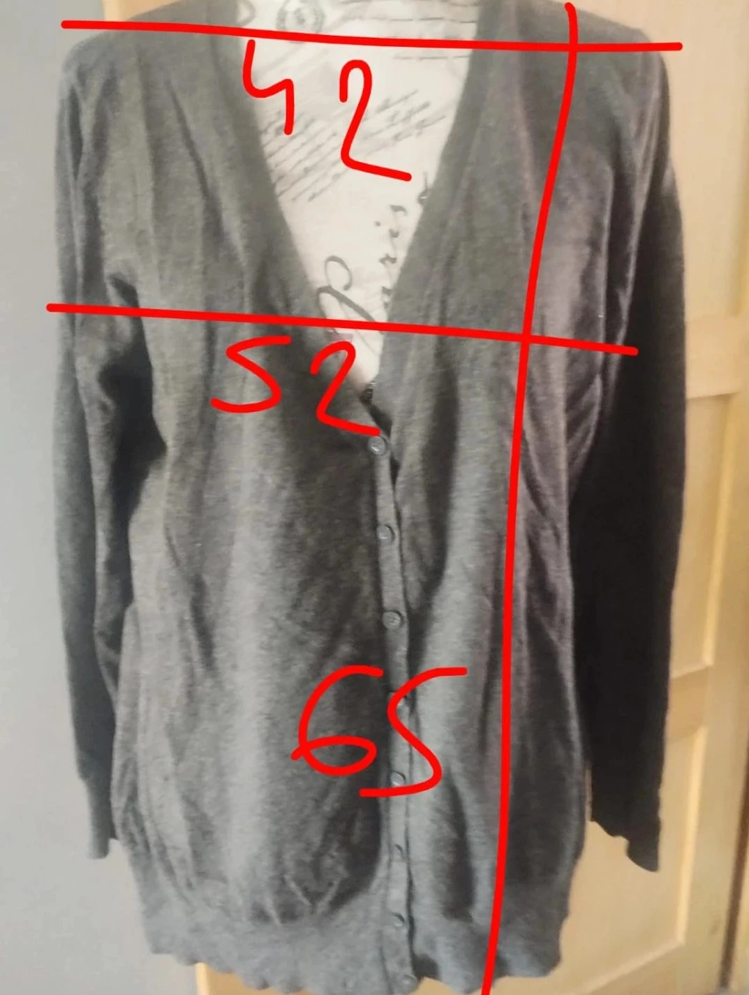 Grijze cardigan, Biaggini (Charles Vogele), unisex, T40/42 – photo 6